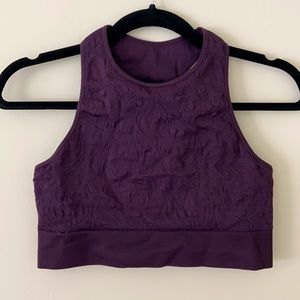 Ideaology High Neck Textured Sports Bra